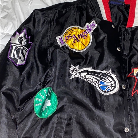 ❌SOLD❌ Rare Vintage NBA Bomber Varsity Jacket - Picture 2 of 7